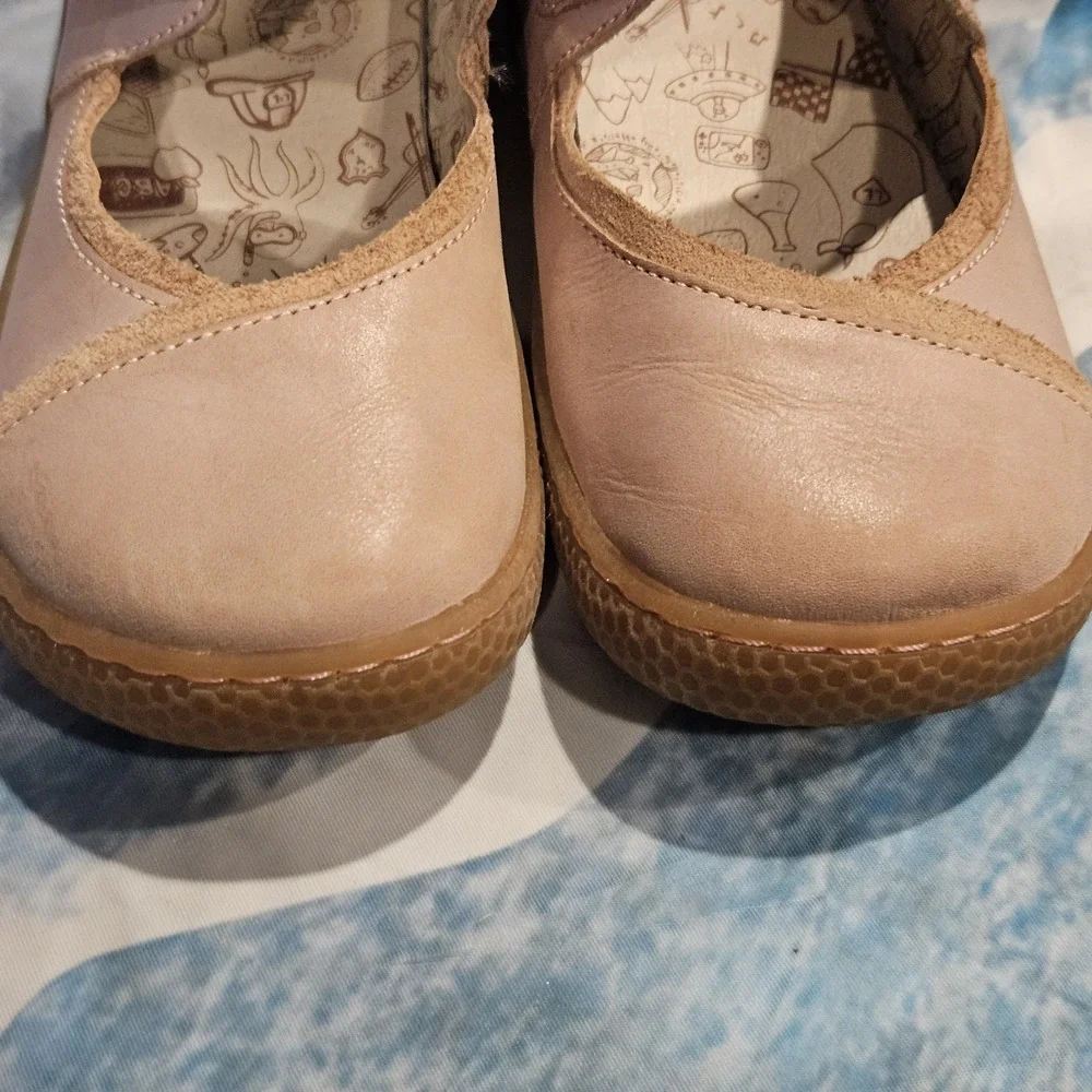 Livie & Luca Mary Jane Shoes Girls Size 13 Pink Leather Hook Loop